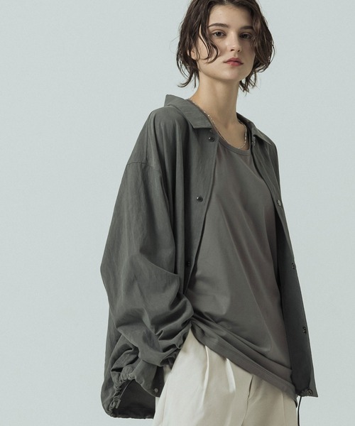 SLICK（スリック）の「【SLICK/スリック】Vintage Nylon Coach Jacket/ビンテージナイロンコーチジャケット（ブルゾン・メンズ・ブラック/オリーブ・1/3/2）」の17枚目の写真