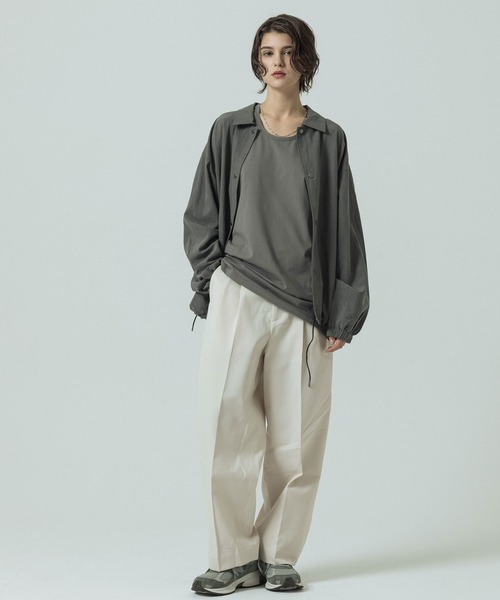 SLICK（スリック）の「【SLICK/スリック】Vintage Nylon Coach Jacket/ビンテージナイロンコーチジャケット（ブルゾン・メンズ・ブラック/オリーブ・1/3/2）」の20枚目の写真