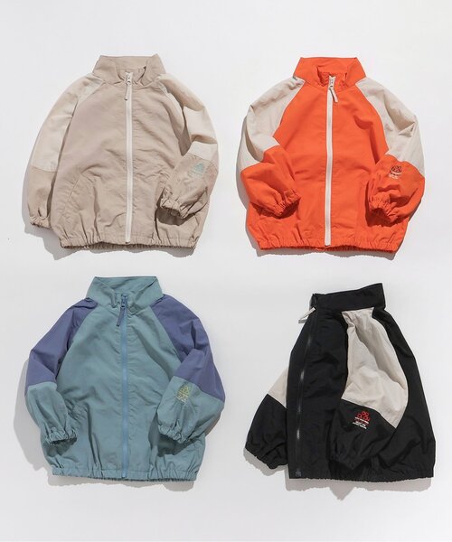 BREEZE（ブリーズ）の「切替ウィンドブレーカー(セットアップ可)_ジュニア対応（ナイロンジャケット・キッズ・オレンジ/ベージュ/サックスブルー/ブラック・130/140/80/90/100/110/120/150）」の20枚目の写真