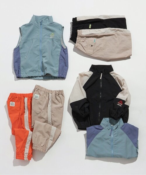BREEZE（ブリーズ）の「切替ウィンドブレーカー(セットアップ可)_ジュニア対応（ナイロンジャケット・キッズ・オレンジ/ベージュ/サックスブルー/ブラック・130/140/80/90/100/110/120/150）」の19枚目の写真