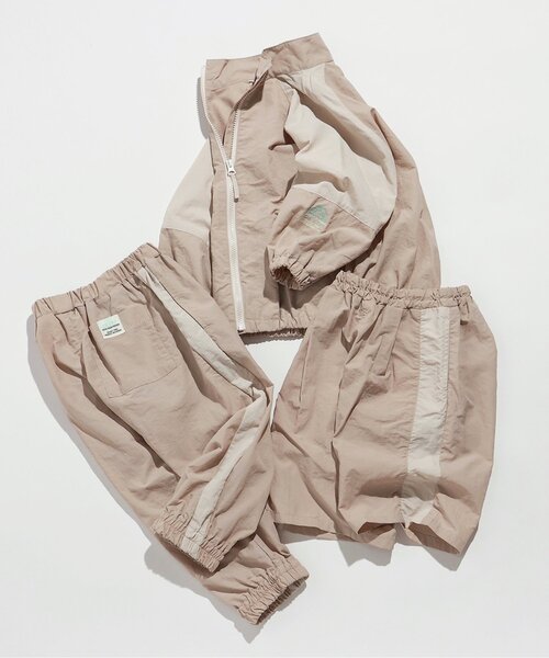 BREEZE（ブリーズ）の「切替ウィンドブレーカー(セットアップ可)_ジュニア対応（ナイロンジャケット・キッズ・オレンジ/ベージュ/サックスブルー/ブラック・130/140/80/90/100/110/120/150）」の16枚目の写真