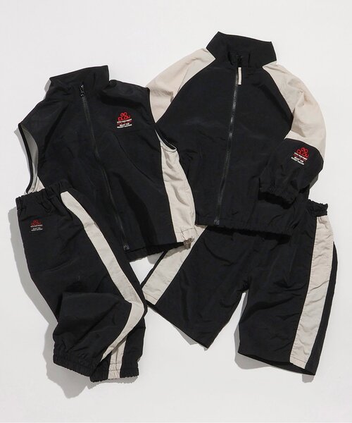 BREEZE（ブリーズ）の「切替ウィンドブレーカー(セットアップ可)_ジュニア対応（ナイロンジャケット・キッズ・オレンジ/ベージュ/サックスブルー/ブラック・130/140/80/90/100/110/120/150）」の15枚目の写真