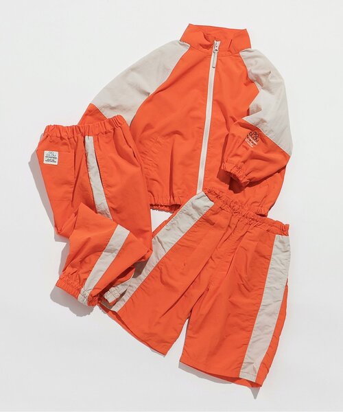 BREEZE（ブリーズ）の「切替ウィンドブレーカー(セットアップ可)_ジュニア対応（ナイロンジャケット・キッズ・オレンジ/ベージュ/サックスブルー/ブラック・130/140/80/90/100/110/120/150）」の14枚目の写真