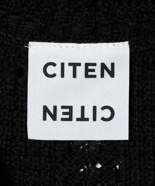 CITEN（シテン）の「＜CITEN＞レースアミニットカーディガン（カーディガン/ボレロ・レディース・ブラック/ホワイト・FREE）」の9枚目の写真