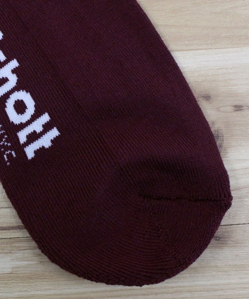 schott（ショット）の「FLAME SOCKS/２足セット（ソックス/靴下・メンズ・ブラック×レッド・FREE）」の6枚目の写真