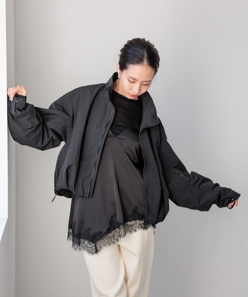 HEREIAM（ヘレイアム）の「【HEREIAM】タックバルーンブルゾン（ブルゾン・レディース・ブラック/カーキ・FREE）」の14枚目の写真