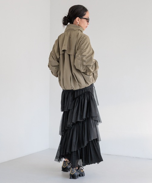 HEREIAM（ヘレイアム）の「【HEREIAM】タックバルーンブルゾン（ブルゾン・レディース・ブラック/カーキ・FREE）」の22枚目の写真