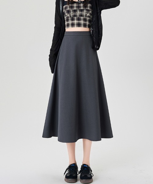 ReRe(リリ)の「Aライン×ミディ丈スカート(スカート・レディース・ブラウン/グレー/ブラック・SMALL/MEDIUM/LARGE/X-LARGE)」の13枚目の写真