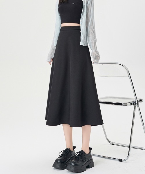 ReRe(リリ)の「Aライン×ミディ丈スカート(スカート・レディース・ブラウン/グレー/ブラック・SMALL/MEDIUM/LARGE/X-LARGE)」の18枚目の写真