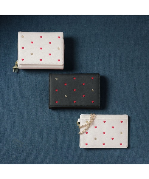 MARY QUANT（マリークワント）の「ハートフロート カードケース（カードケース・レディース・ブラック/ホワイト・FREE）」の5枚目の写真