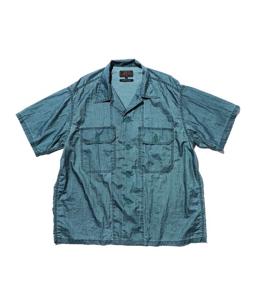 BEAMS PLUS(ビームスプラス)の「MIL-SHT Nylon Rip stop Pigment Dye(シャツ/ブラウス・メンズ・ロイヤルブルー/イエロー/ピンク・SMALL/LARGE/X-LARGE/MEDIUM)」の2枚目の写真