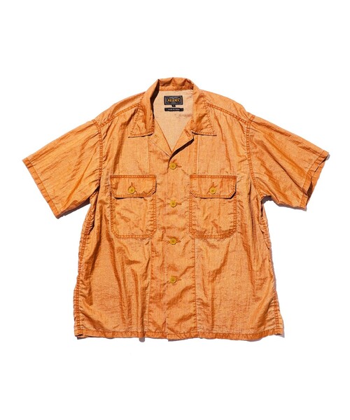 BEAMS PLUS(ビームスプラス)の「MIL-SHT Nylon Rip stop Pigment Dye(シャツ/ブラウス・メンズ・ロイヤルブルー/イエロー/ピンク・SMALL/LARGE/X-LARGE/MEDIUM)」の3枚目の写真