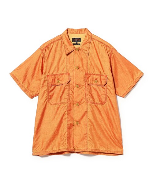 BEAMS PLUS(ビームスプラス)の「MIL-SHT Nylon Rip stop Pigment Dye(シャツ/ブラウス・メンズ・ロイヤルブルー/イエロー/ピンク・SMALL/LARGE/X-LARGE/MEDIUM)」の5枚目の写真
