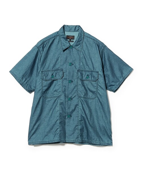 BEAMS PLUS(ビームスプラス)の「MIL-SHT Nylon Rip stop Pigment Dye(シャツ/ブラウス・メンズ・ロイヤルブルー/イエロー/ピンク・SMALL/LARGE/X-LARGE/MEDIUM)」の10枚目の写真