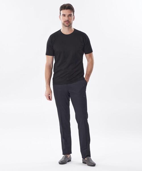 EPOCA UOMO(エポカウォモ)の「*Safari5月号掲載*ライトポンチカットソー(Tシャツ/カットソー・メンズ・グレー系その他/ブラック/ブラウン系その他4/ホワイト・48/46)」の8枚目の写真