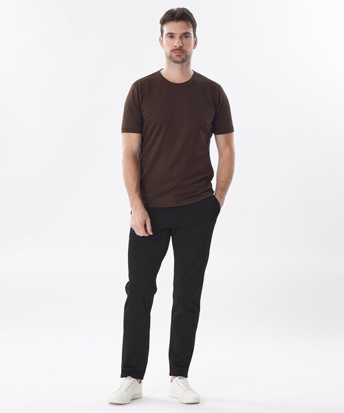 EPOCA UOMO(エポカウォモ)の「*Safari5月号掲載*ライトポンチカットソー(Tシャツ/カットソー・メンズ・グレー系その他/ブラック/ブラウン系その他4/ホワイト・48/46)」の9枚目の写真