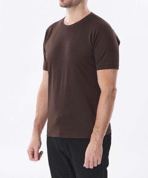 EPOCA UOMO(エポカウォモ)の「*Safari5月号掲載*ライトポンチカットソー(Tシャツ/カットソー・メンズ・グレー系その他/ブラック/ブラウン系その他4/ホワイト・48/46)」の11枚目の写真