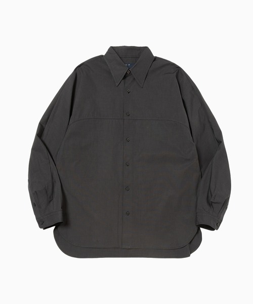 meanswhile（ミーンズワイル）の「Trinity Chambray Yoke Sleeve SH（シャツ/ブラウス・メンズ・ブラック/ダークグレー/ホワイト・2(M)/3(L)/1(S)）」の2枚目の写真