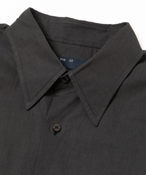 meanswhile（ミーンズワイル）の「Trinity Chambray Yoke Sleeve SH（シャツ/ブラウス・メンズ・ブラック/ダークグレー/ホワイト・2(M)/3(L)/1(S)）」の11枚目の写真