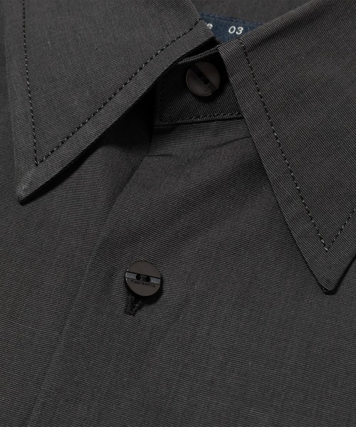 meanswhile（ミーンズワイル）の「Trinity Chambray Yoke Sleeve SH（シャツ/ブラウス・メンズ・ブラック/ダークグレー/ホワイト・2(M)/3(L)/1(S)）」の12枚目の写真