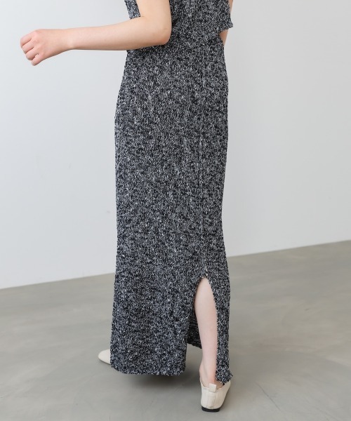 Bab(バブ)の「【セットアップ対応可能】【選べるサイズ展開】MIX編みラインニットスカート(スカート・レディース・ブラック/アイボリー・S/M)」の20枚目の写真