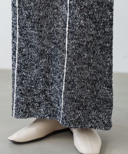 Bab(バブ)の「【セットアップ対応可能】【選べるサイズ展開】MIX編みラインニットスカート(スカート・レディース・ブラック/アイボリー・S/M)」の22枚目の写真