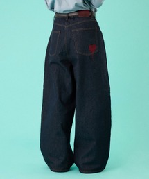 ONCILY（オンシェリー）の「MELTING HEART WIDE DENIM PANTS / メルティングハートワイドデニムパンツ（デニムパンツ）」