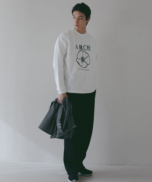 AMERICAN RAG CIE(アメリカンラグシー)の「【AMERICAN RAG CIE】 POPPYロンT(ユニセックス)(Tシャツ/カットソー・レディース・ブラック/グリーン/ホワイト・LARGE/MEDIUM)」の14枚目の写真