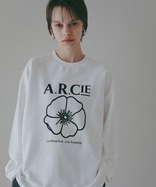 AMERICAN RAG CIE(アメリカンラグシー)の「【AMERICAN RAG CIE】 POPPYロンT(ユニセックス)(Tシャツ/カットソー・レディース・ブラック/グリーン/ホワイト・LARGE/MEDIUM)」の17枚目の写真