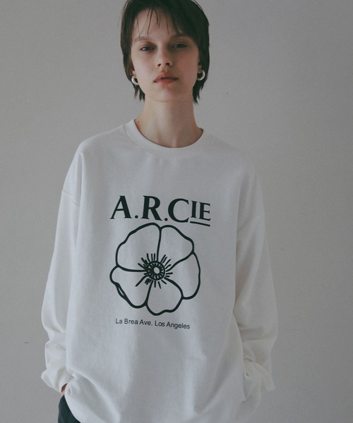AMERICAN RAG CIE(アメリカンラグシー)の「【AMERICAN RAG CIE】 POPPYロンT(ユニセックス)(Tシャツ/カットソー・レディース・ブラック/グリーン/ホワイト・LARGE/MEDIUM)」の19枚目の写真