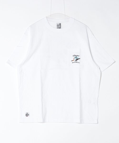 CHUMS（チャムス）の「CHUMS/チャムス　Made for Fun! Pocket TEE（Tシャツ/カットソー・メンズ・ブラック/ホワイト・S/L/M）」の14枚目の写真
