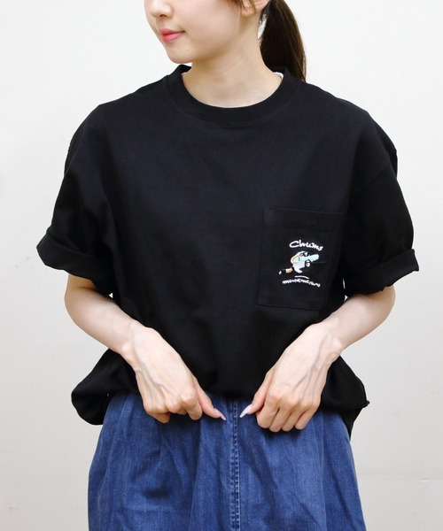 CHUMS（チャムス）の「CHUMS/チャムス　Made for Fun! Pocket TEE（Tシャツ/カットソー・メンズ・ブラック/ホワイト・S/L/M）」の7枚目の写真