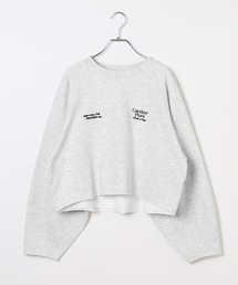 LEPSIM（レプシィム）の「ショート刺繍裏毛プルオーバー　645480（スウェット）」