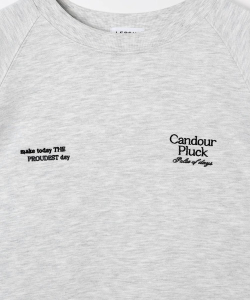 LEPSIM(レプシィム)の「ショート刺繍裏毛プルオーバー 645480(スウェット・レディース・ネイビー/ライトグレー/アイボリー・FREE)」の20枚目の写真