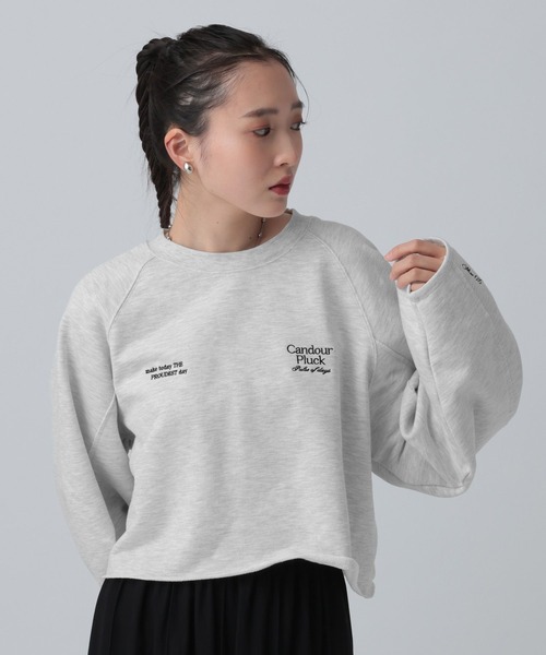 LEPSIM(レプシィム)の「ショート刺繍裏毛プルオーバー 645480(スウェット・レディース・ネイビー/ライトグレー/アイボリー・FREE)」の22枚目の写真