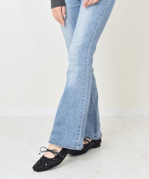 Bridget Birkin(ブリジットバーキン)の「【Bridget Birkin】ツイードスパンコールリボンパンプス(561520)(パンプス・レディース・ブラック系その他/ピンク系その他/ホワイト系その他・23/22.5/24/23.5/24.5)」の4枚目の写真