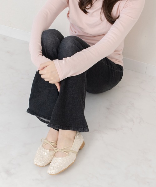 Bridget Birkin(ブリジットバーキン)の「【Bridget Birkin】ツイードスパンコールリボンパンプス(561520)(パンプス・レディース・ブラック系その他/ピンク系その他/ホワイト系その他・23/22.5/24/23.5/24.5)」の8枚目の写真