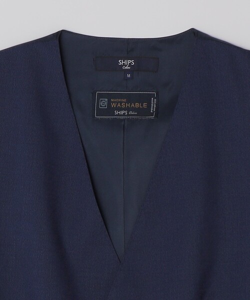 SHIPS Colors(シップス カラーズ)の「SHIPS Colors:〈洗濯機可能〉T/W スーツ ベスト(セットアップ対応可能)(スーツベスト・メンズ・ネイビー/ブルー/ブラック・MEDIUM/LARGE/SMALL/X-LARGE)」の13枚目の写真