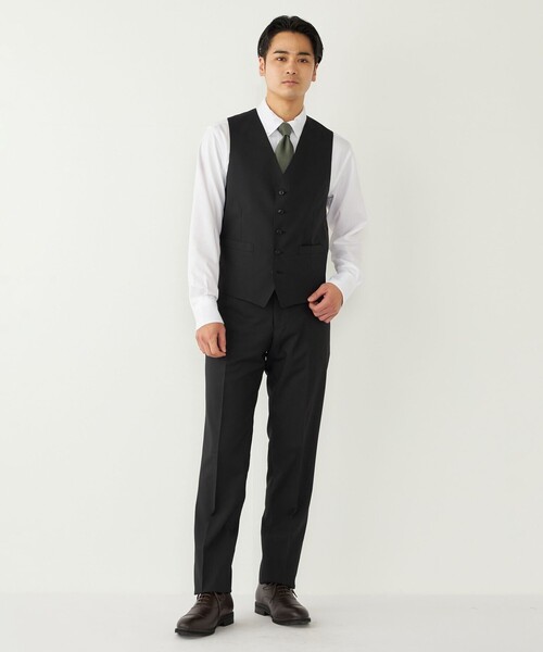 SHIPS Colors(シップス カラーズ)の「SHIPS Colors:〈洗濯機可能〉T/W スーツ ベスト(セットアップ対応可能)(スーツベスト・メンズ・ネイビー/ブルー/ブラック・MEDIUM/LARGE/SMALL/X-LARGE)」の4枚目の写真