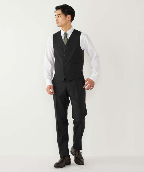 SHIPS Colors(シップス カラーズ)の「SHIPS Colors:〈洗濯機可能〉T/W スーツ ベスト(セットアップ対応可能)(スーツベスト・メンズ・ネイビー/ブルー/ブラック・MEDIUM/LARGE/SMALL/X-LARGE)」の5枚目の写真