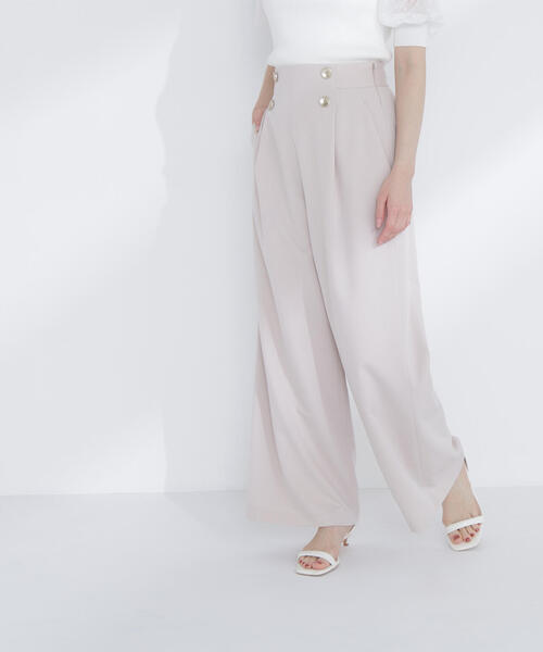 NATURAL BEAUTY BASIC（ナチュラルビューティーベーシック）の「◇ハイウエストマリンパンツ（その他パンツ・レディース・オフホワイト/ネイビー/ピンク・MEDIUM/SMALL/X-SMALL）」の11枚目の写真