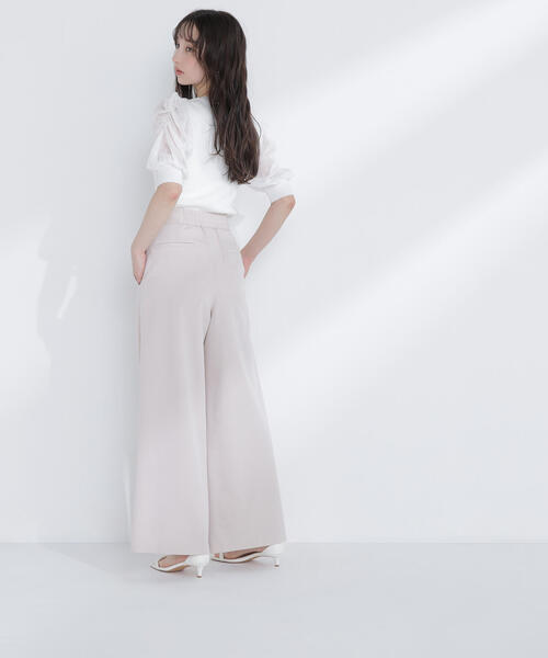 NATURAL BEAUTY BASIC（ナチュラルビューティーベーシック）の「◇ハイウエストマリンパンツ（その他パンツ・レディース・オフホワイト/ネイビー/ピンク・MEDIUM/SMALL/X-SMALL）」の13枚目の写真