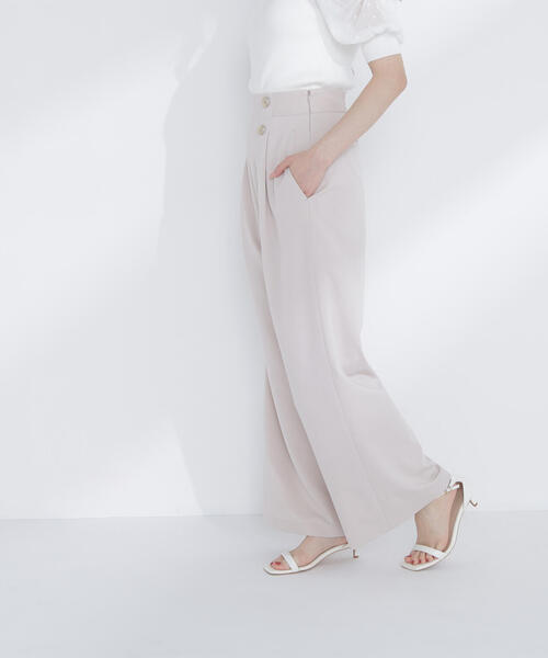 NATURAL BEAUTY BASIC（ナチュラルビューティーベーシック）の「◇ハイウエストマリンパンツ（その他パンツ・レディース・オフホワイト/ネイビー/ピンク・MEDIUM/SMALL/X-SMALL）」の14枚目の写真