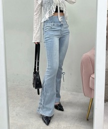 Another Branch olive des olive | サイドレースＵＰセミフレアデニム(その他パンツ)