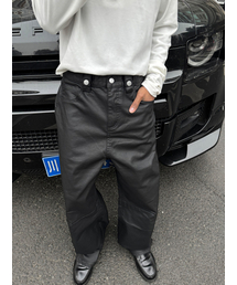 STEEPC（スティップ）の「Vein*コーティングジーンズ - バギーシルエット（その他パンツ）」