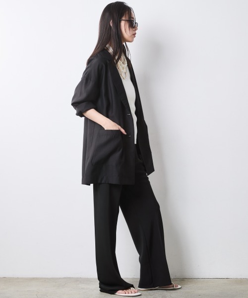 CHIC STYLE(シックスタイル)の「ピグメント染テレコタンクトップ<大きいサイズ有>シックスタイル(キャミソール・レディース・オフホワイト/モカ/チャコール・L/M/5L/4L/3L/LL)」の5枚目の写真