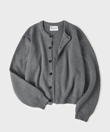 HOOVES（フーブス）の「ヒドンボタン クロップカーディガン[グレー]（カーディガン/ボレロ）」