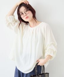 le.coeur blanc | タックスリーブブラウス(シャツ/ブラウス)