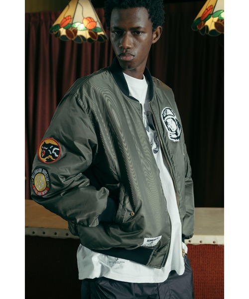 BILLIONAIRE BOYS CLUB(ビリオネア・ボーイズ・クラブ)の「REVERSIBLE NYLON MA-1(MA-1・メンズ・グリーン系その他/ブラック系その他・X-LARGE/LARGE/MEDIUM)」の3枚目の写真