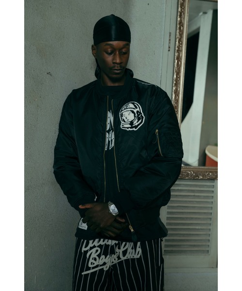 BILLIONAIRE BOYS CLUB(ビリオネア・ボーイズ・クラブ)の「REVERSIBLE NYLON MA-1(MA-1・メンズ・グリーン系その他/ブラック系その他・X-LARGE/LARGE/MEDIUM)」の7枚目の写真